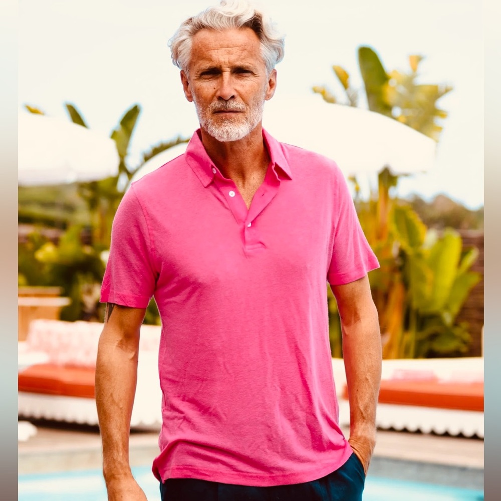 Les Canebiers Pink Polo Shirt